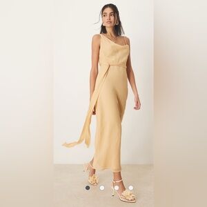Elegant Tan ASOS Sleeveless Dress